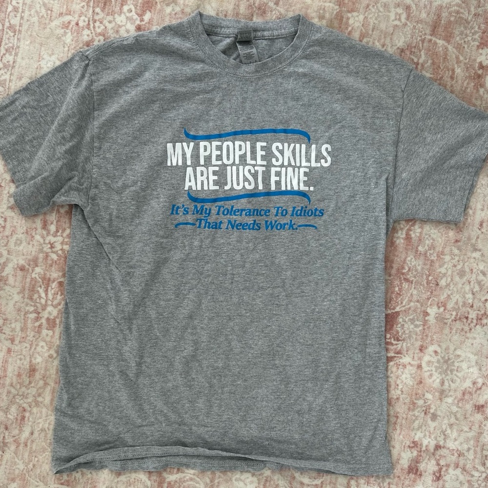 Funny Gray Graphic T-Shirt